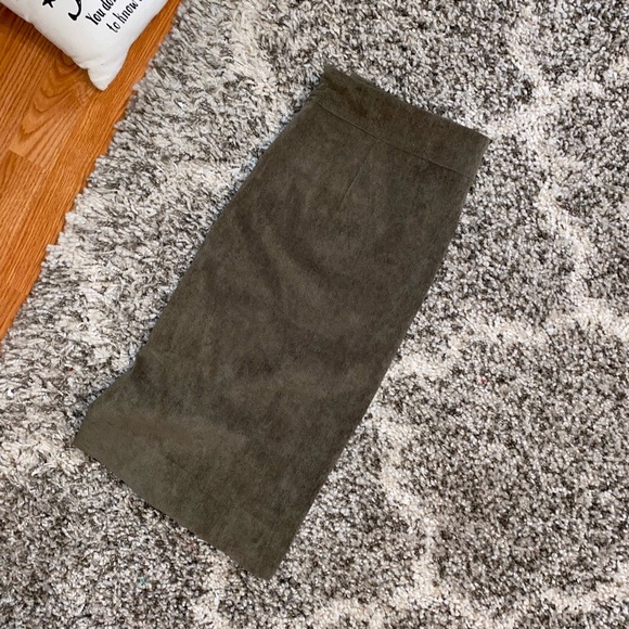 Corduroy Pencil Skirt - Picture 2 of 4